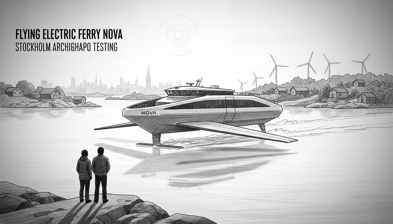 Flying Electric Ferry Nova Begins Stockholm Archipelago Testing