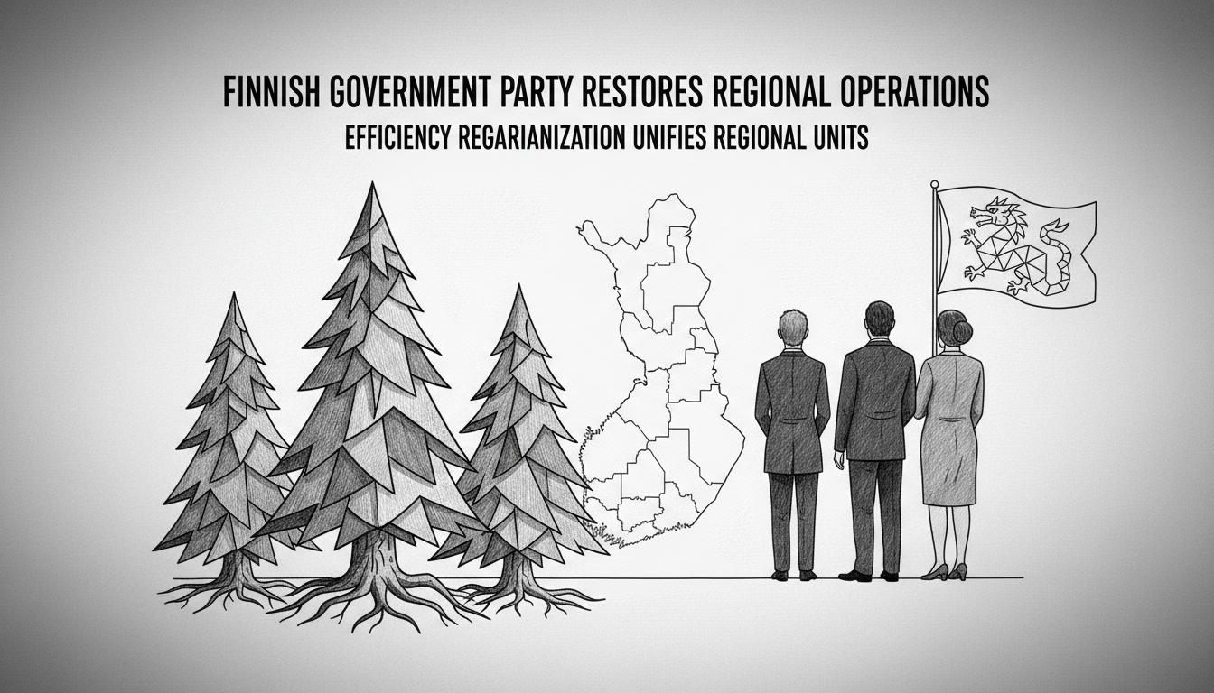 Finnish Government Party Restructures Regional Operations