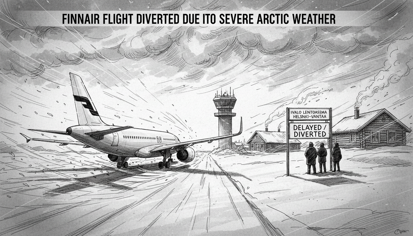 Finnair Flight Diverts from Ivalo Due to Severe Weather Conditions