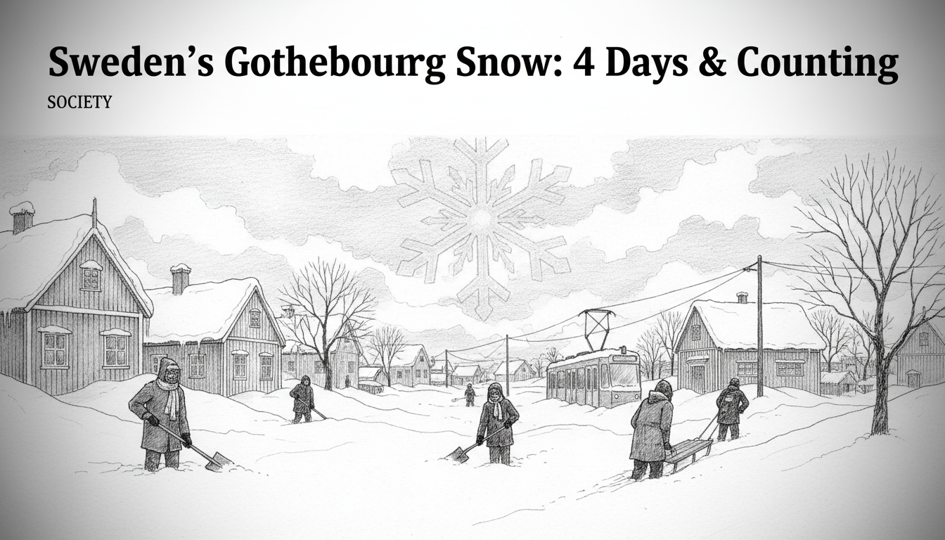 Sweden's Gothenburg Snow: 4 Days & Counting
