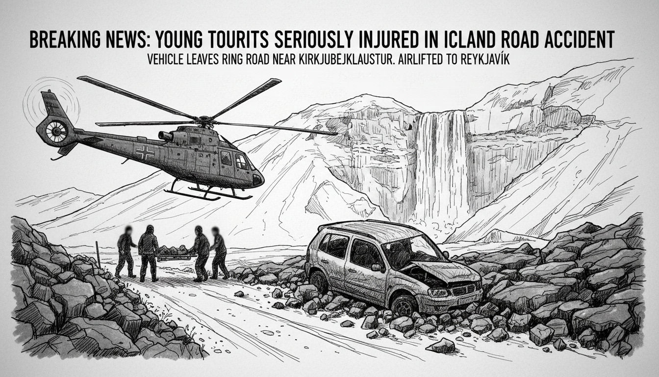 Young Tourists Seriously Injured in Iceland Road Accident