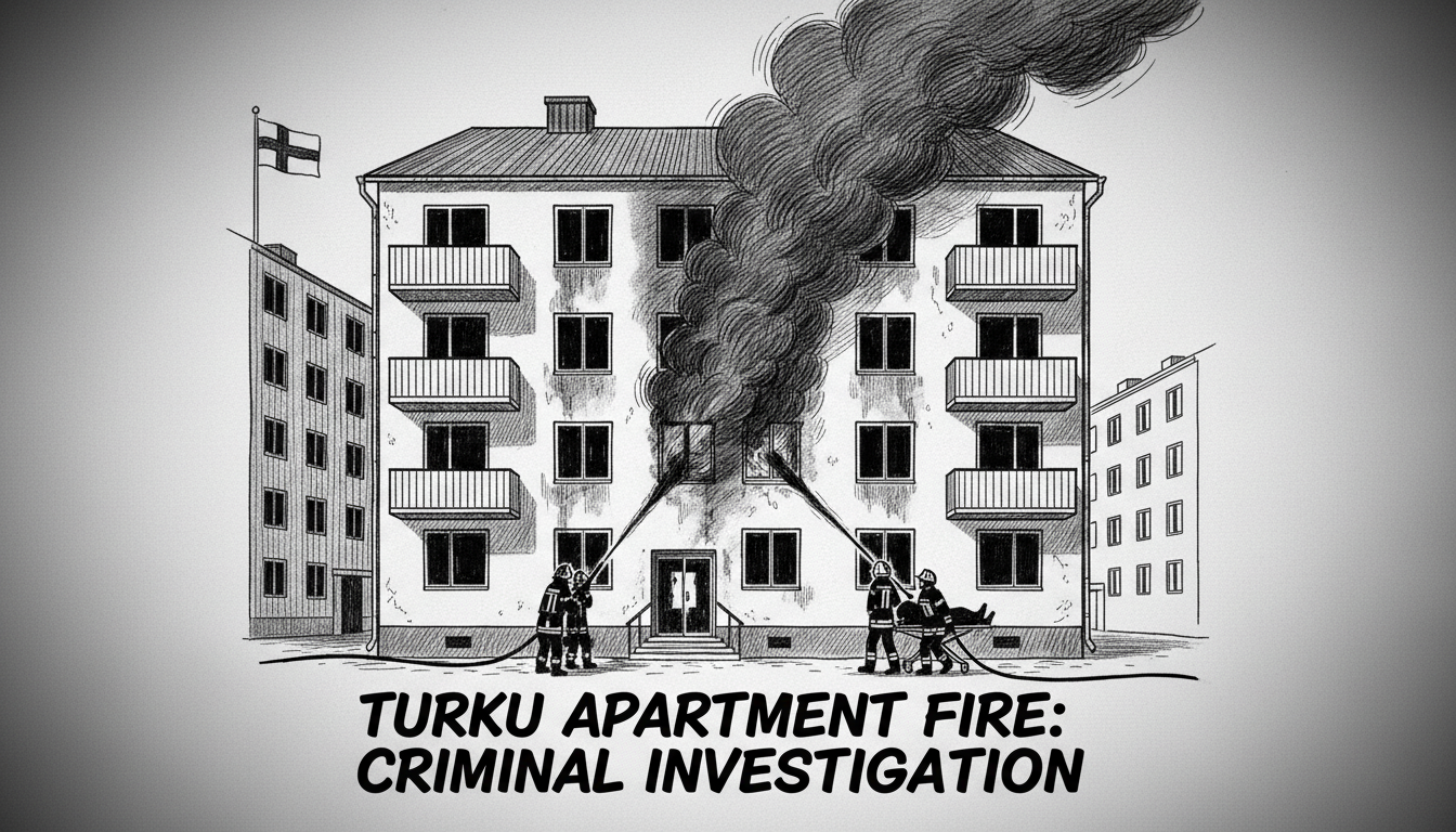 Turku Apartment Fire Under Criminal Investigation After Hospitalization
