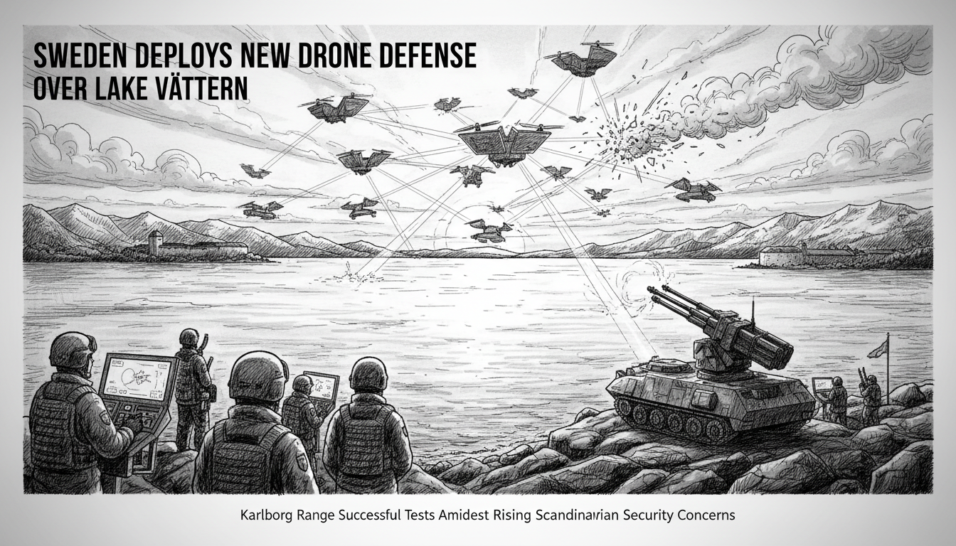 Sweden Deploys New Drone Defense System Over Lake Vättern