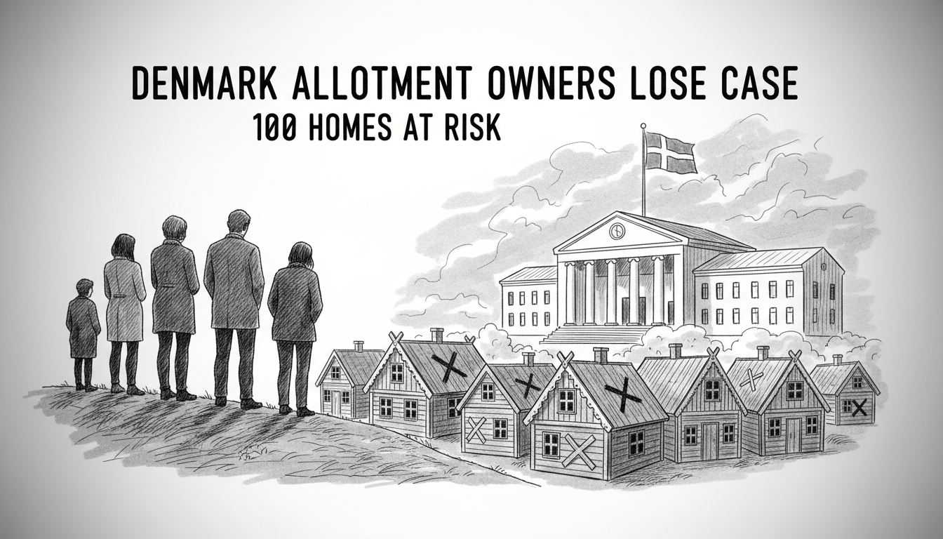 Denmark Allotment Owners Lose Case: 100 Homes at Risk