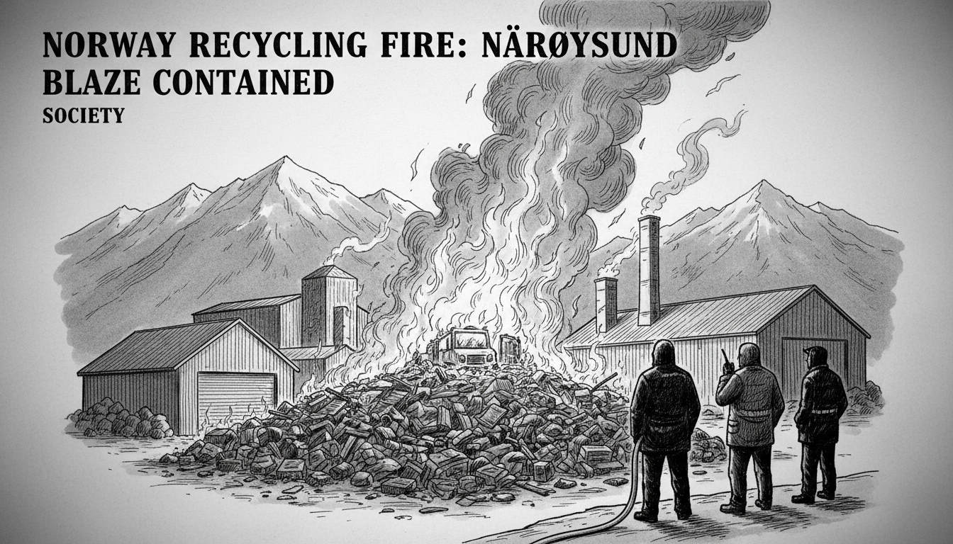 Norway Recycling Fire: Nærøysund Blaze Contained