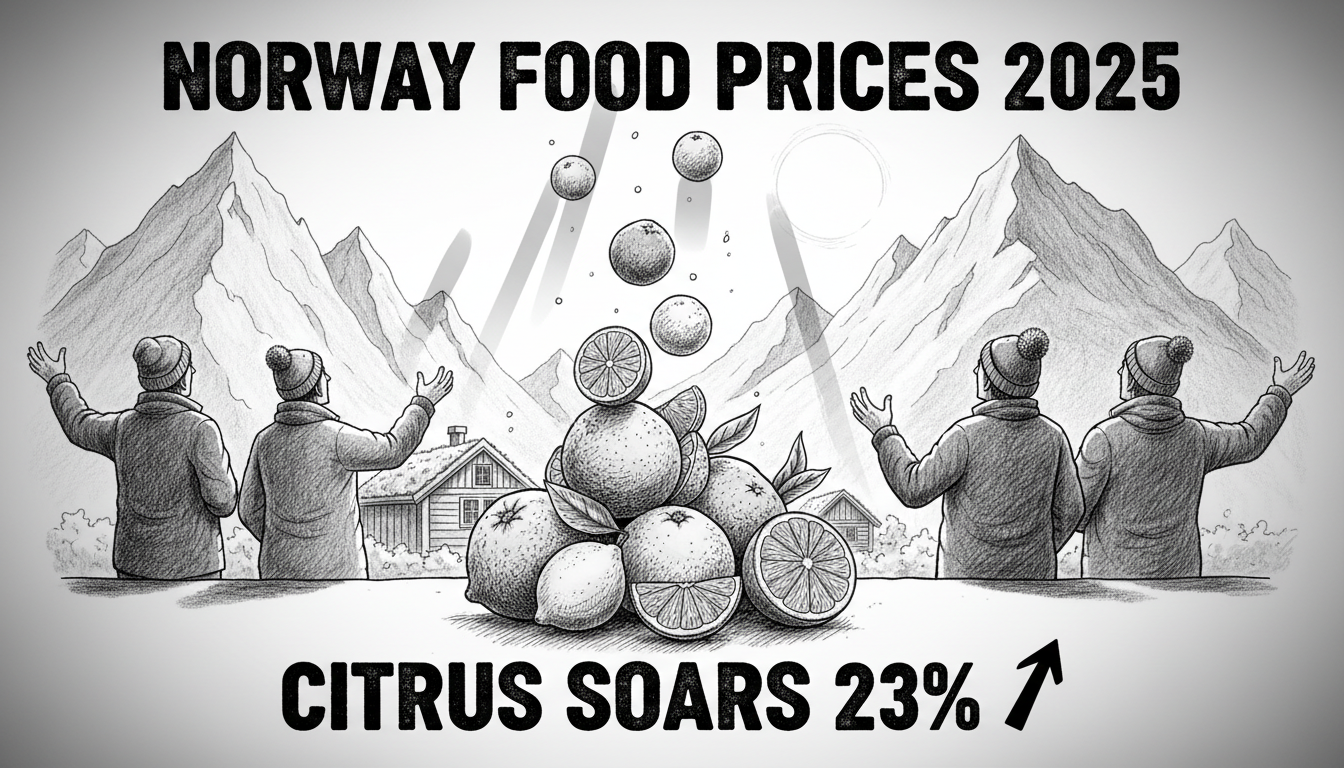 Norway Food Prices 2025: Citrus Soars 23%