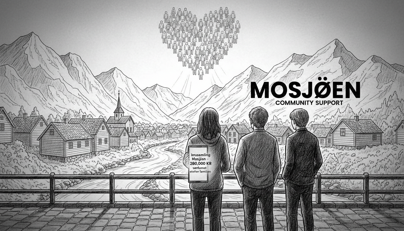 Teenager Found Dead in Mosjøen Sparks Community Support