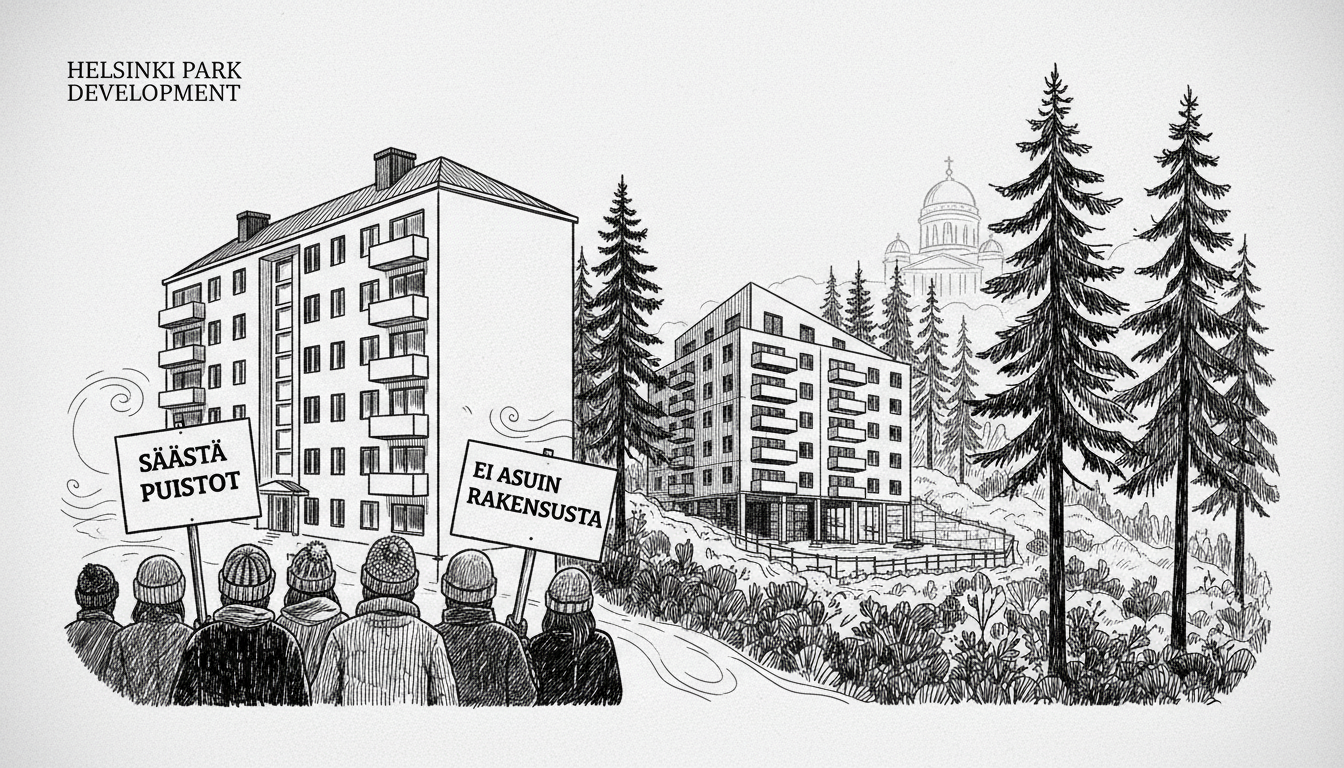 Helsinki Park Development Plan Faces Opposition Over Housing Project