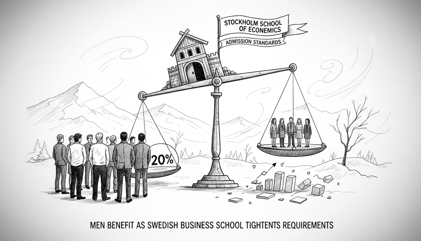 Men benefited when Swedish business school tightened requirements