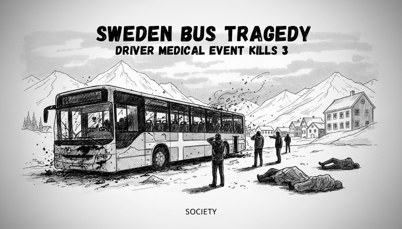 Sweden Bus Tragedy: Driver Medical Event Kills 3
