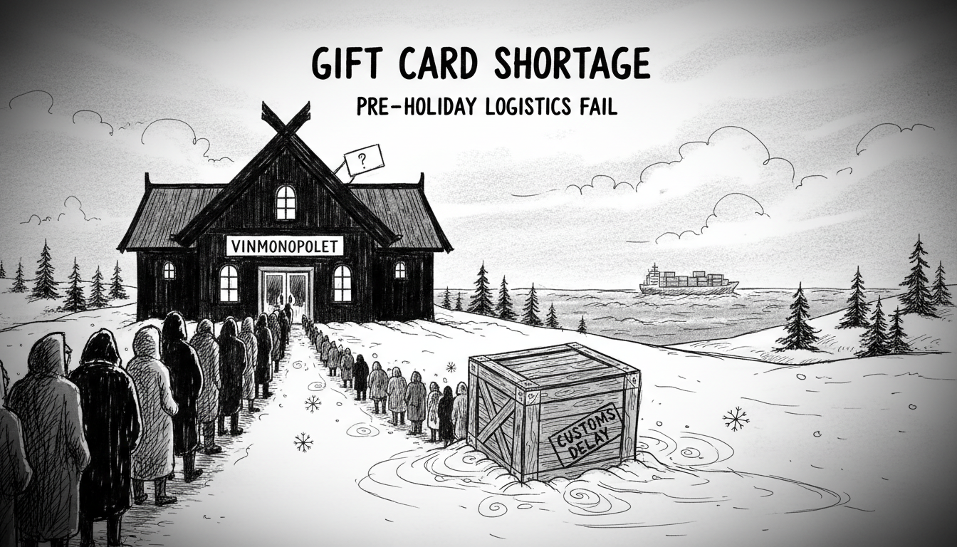 Norwegian State Alcohol Retailer Faces Gift Card Shortage Before Holidays