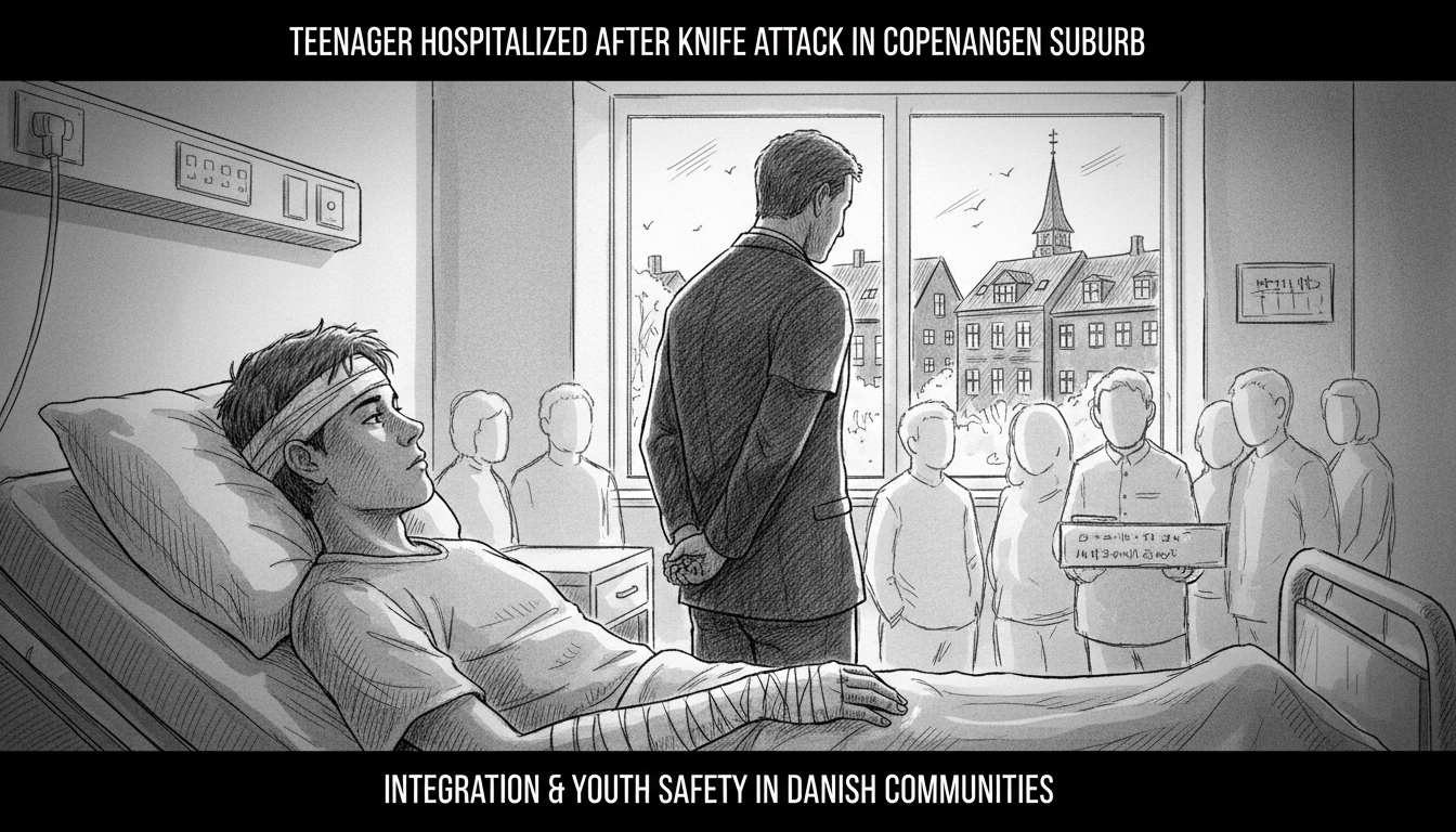 Teenager Hospitalized After Knife Attack in Copenhagen Suburb