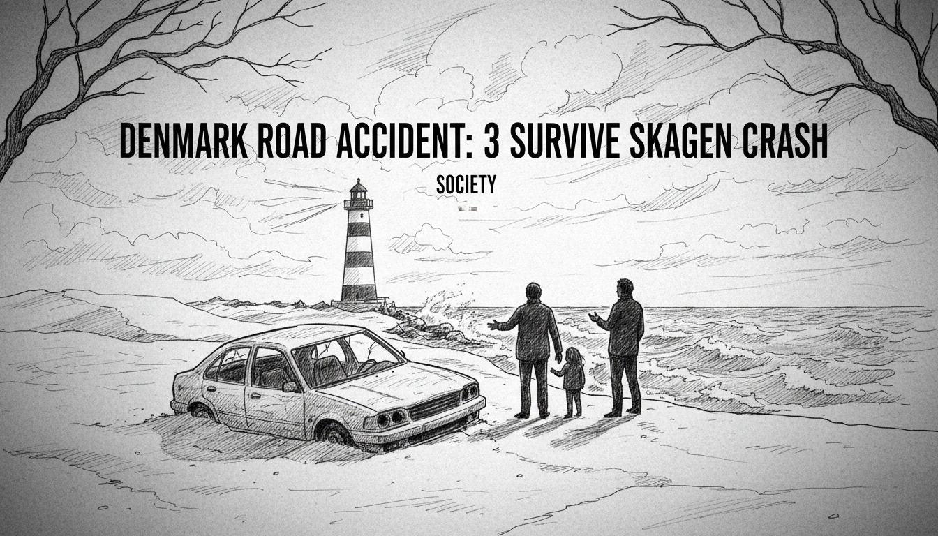 Denmark Road Accident: 3 Survive Skagen Crash
