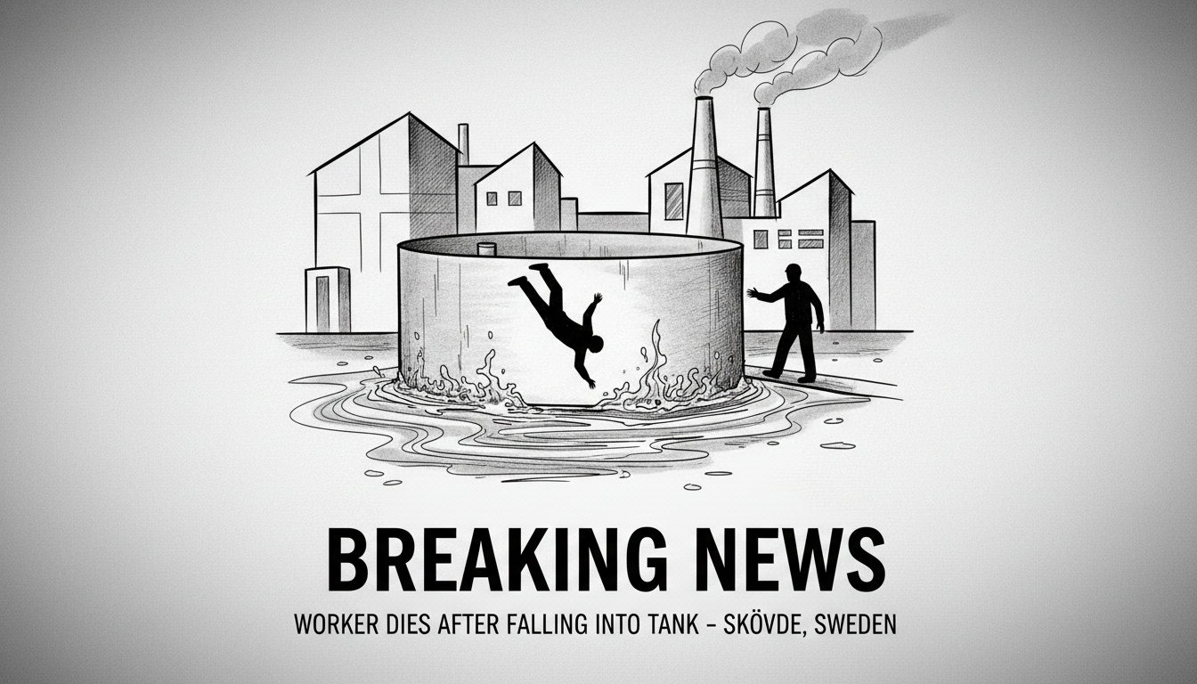 Worker Dies After Falling Into Tank in Swedish Industrial Accident