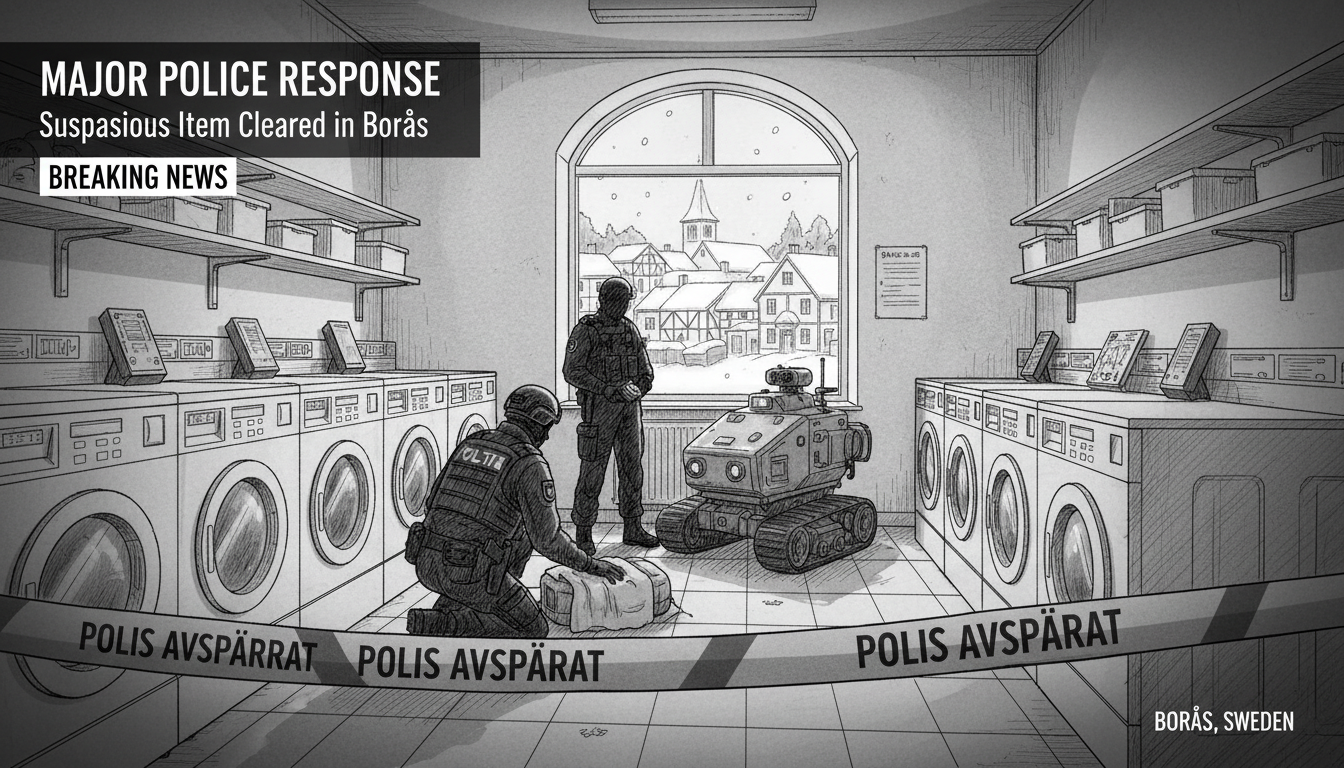 Major Police Response After Suspicious Item Found in Laundry Room