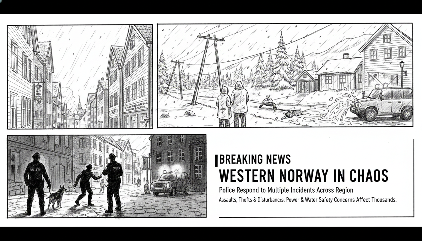 Police Respond to Multiple Incidents Across Western Norway