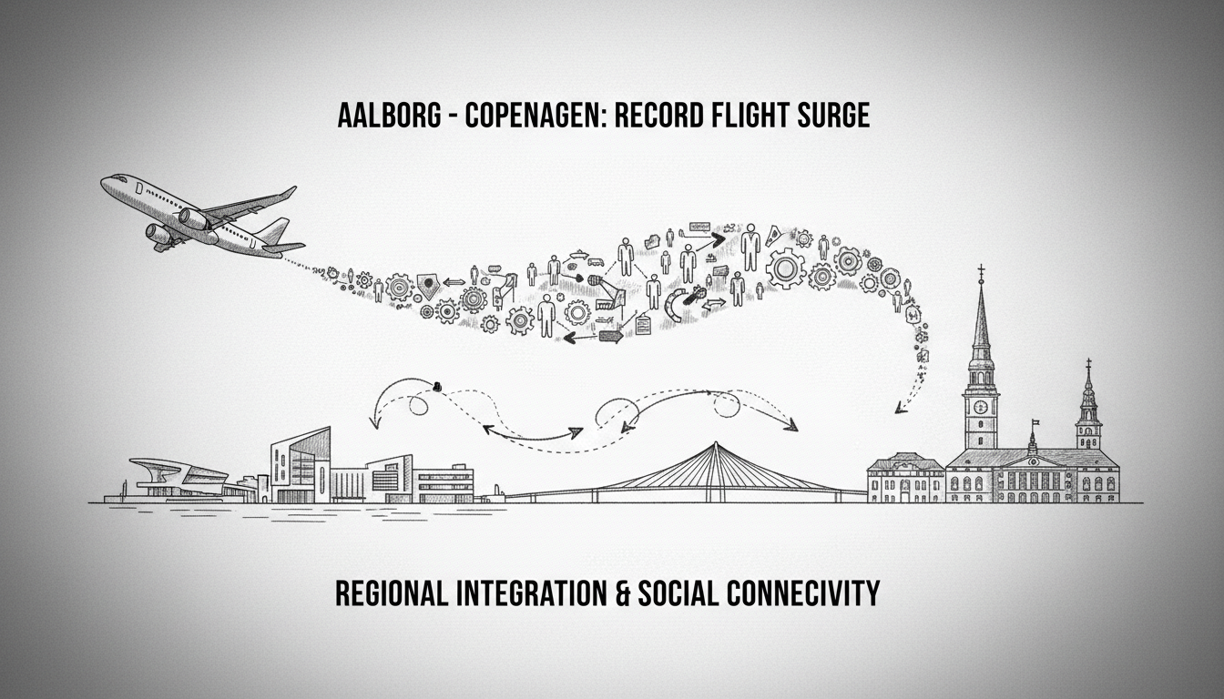 Record Flight Surge Between Aalborg and Copenhagen Reveals Integration Patterns