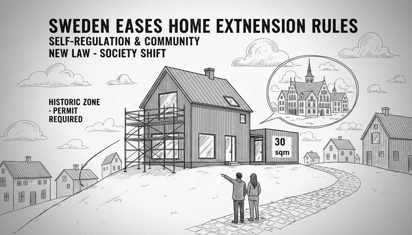 Sweden Eases Building Permit Rules for Home Extensions