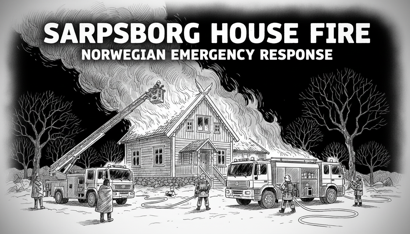 Sarpsborg House Fire Prompts Evacuation, Highlights Norwegian Emergency Response