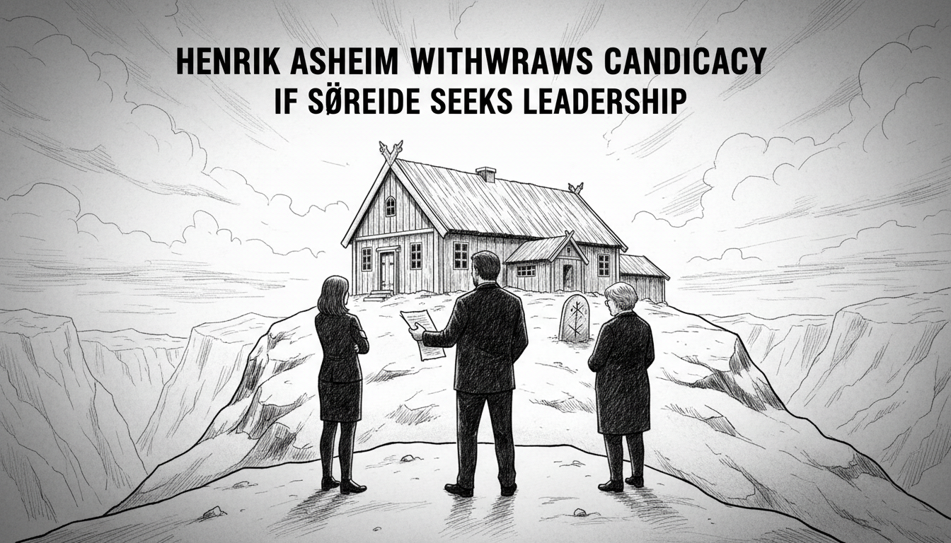 Henrik Asheim Withdraws Candidacy if Søreide Seeks Conservative Leadership