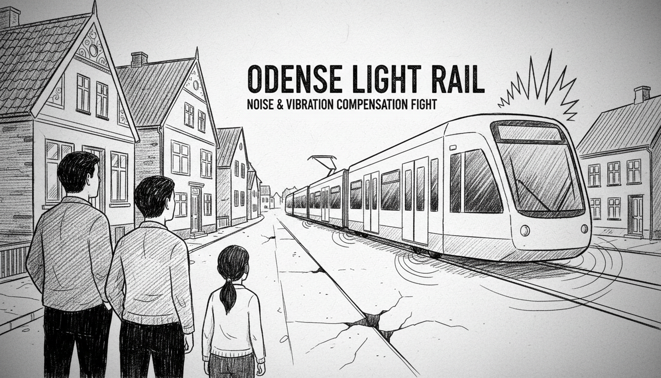 Odense Light Rail Neighbors Seek Compensation for Noise and Vibrations