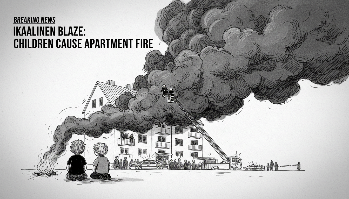 Children Playing with Fire Cause Apartment Building Blaze