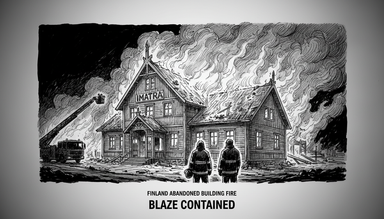 Finland Abandoned Building Fire: Imatra Blaze Contained