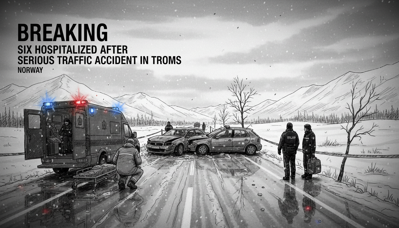 Six Hospitalized After Serious Traffic Accident in Troms