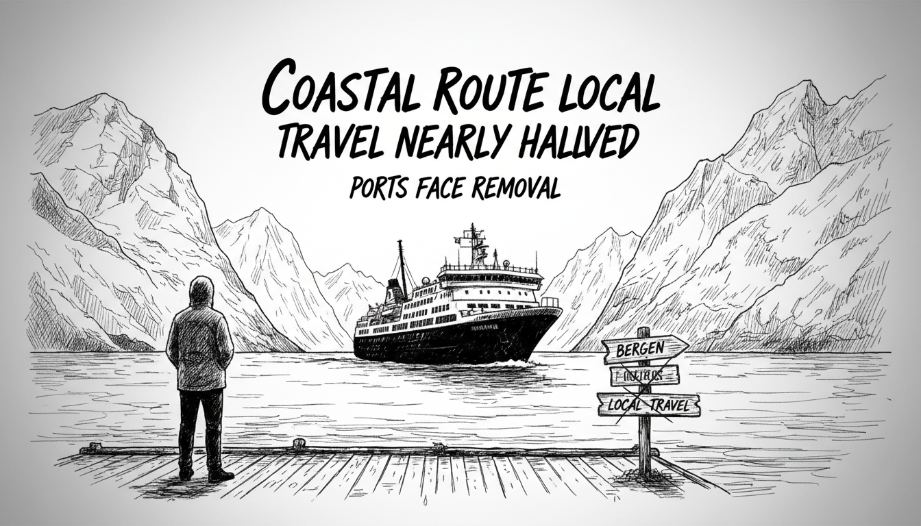 Coastal Route Local Travel Nearly Halved as Ports Face Removal