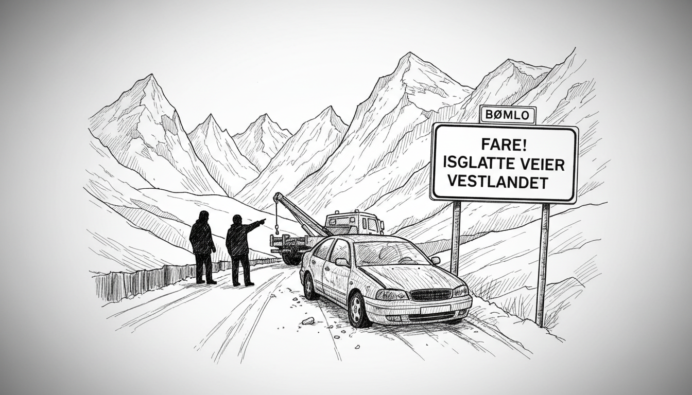 Norway Icy Roads: Bømlo Crash Sparks Vestlandet Warning
