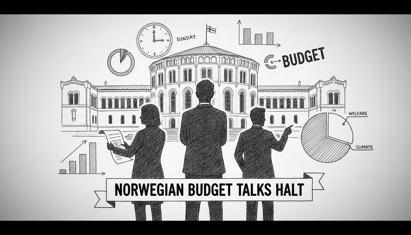 Norwegian Budget Negotiations Pause Amid Coalition Tensions