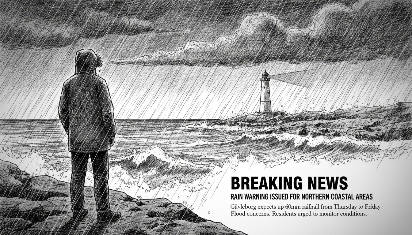 Rain Warning Issued for Northern Coastal Areas