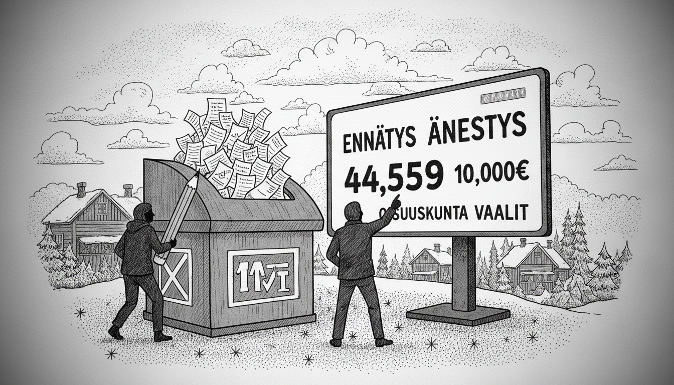 Record Voter Turnout in Finnish Cooperative Elections After €10,000 Prize Draw