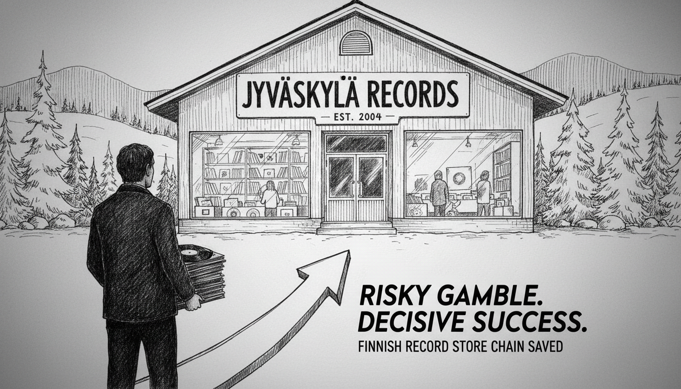 Finnish Record Store Chain's Risky Gamble in Jyväskylä Proved Decisive