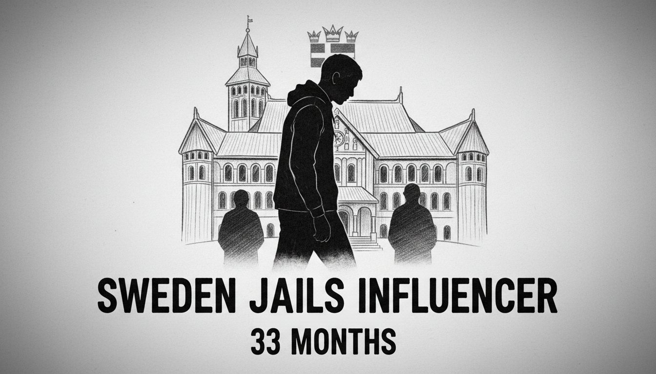 Sweden Jails Influencer for 33 Months