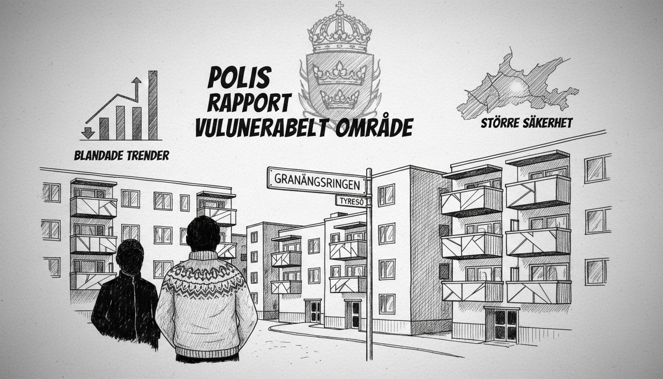 Police Designate New Vulnerable Area in Stockholm Suburb, Report Shows Mixed Trends