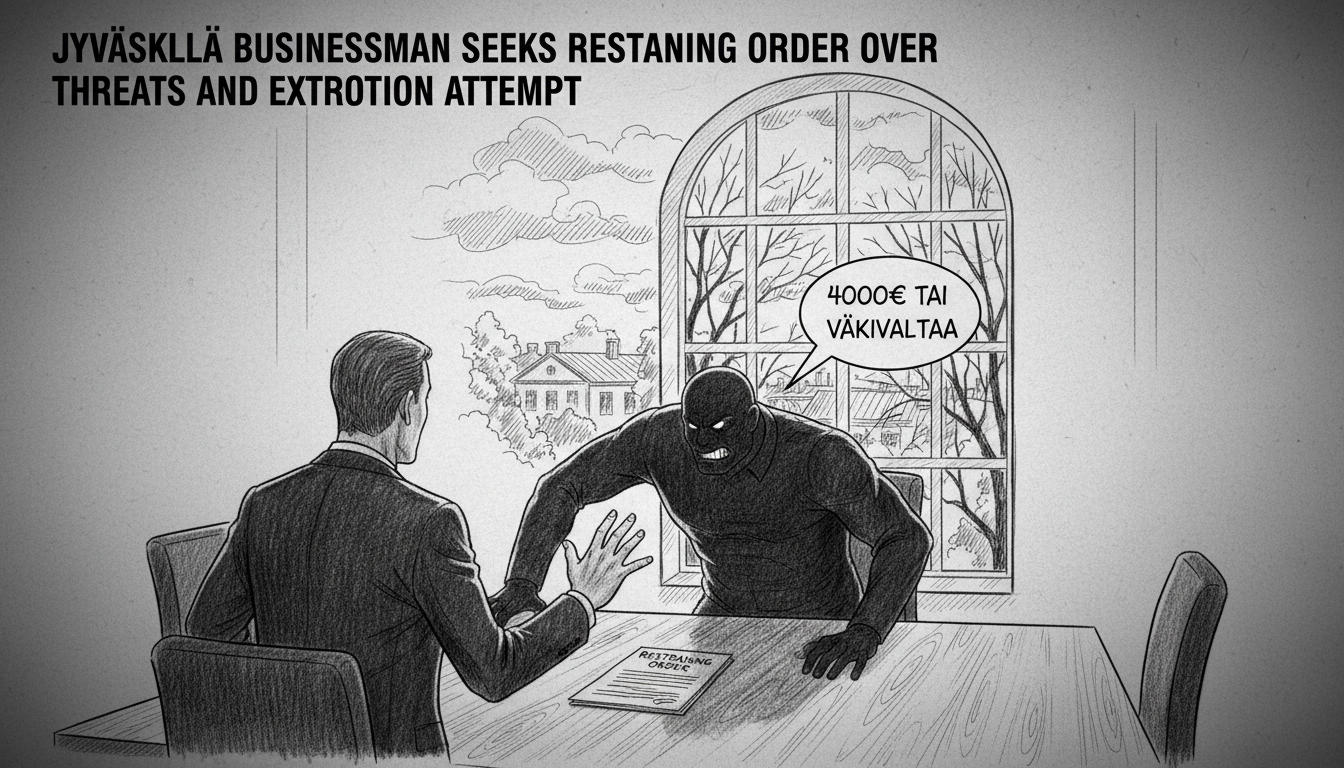 Jyväskylä Businessman Seeks Restraining Order Over Threats and Extortion Attempt