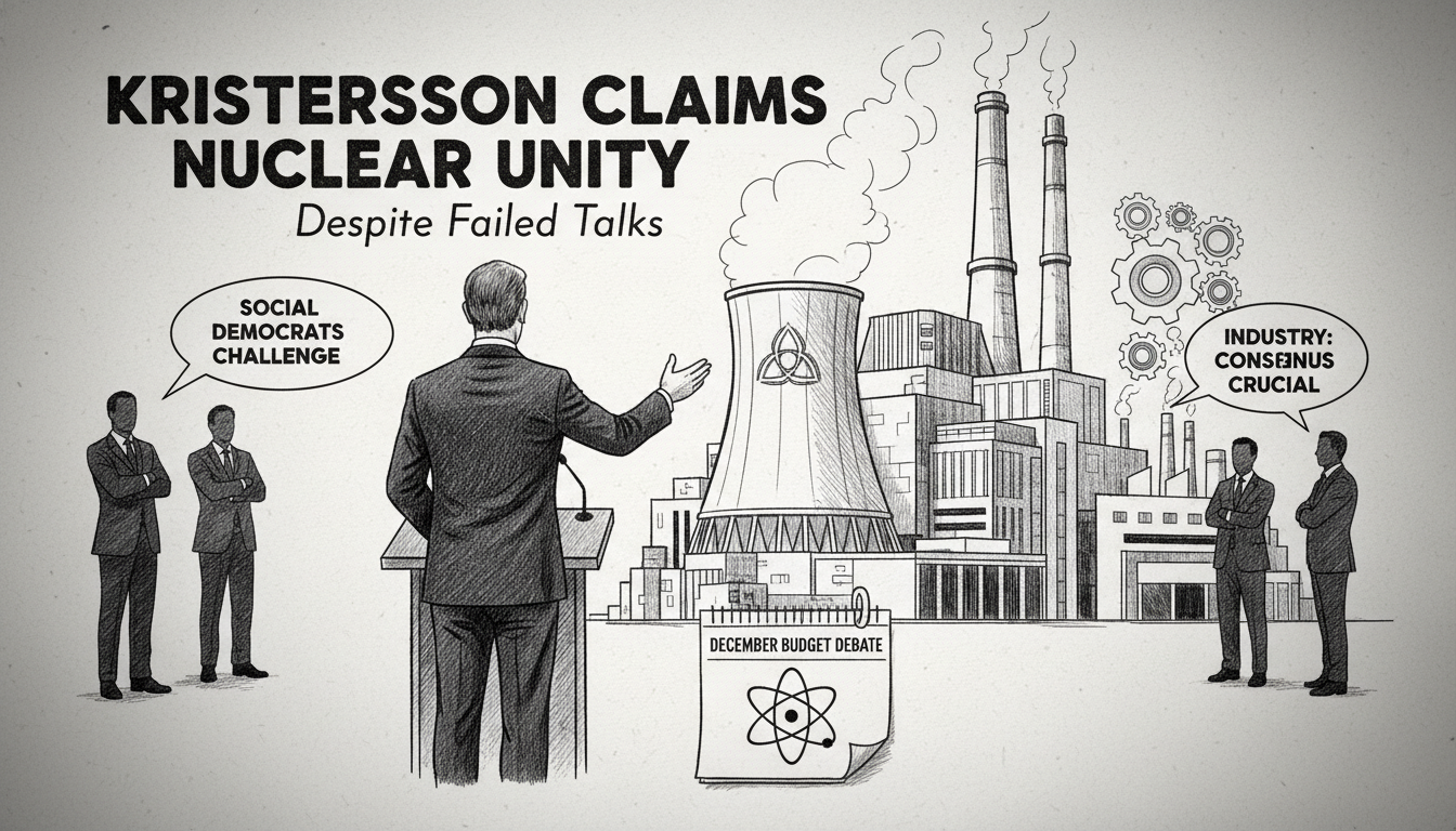 Kristersson Claims Nuclear Energy Unity Despite Failed Talks