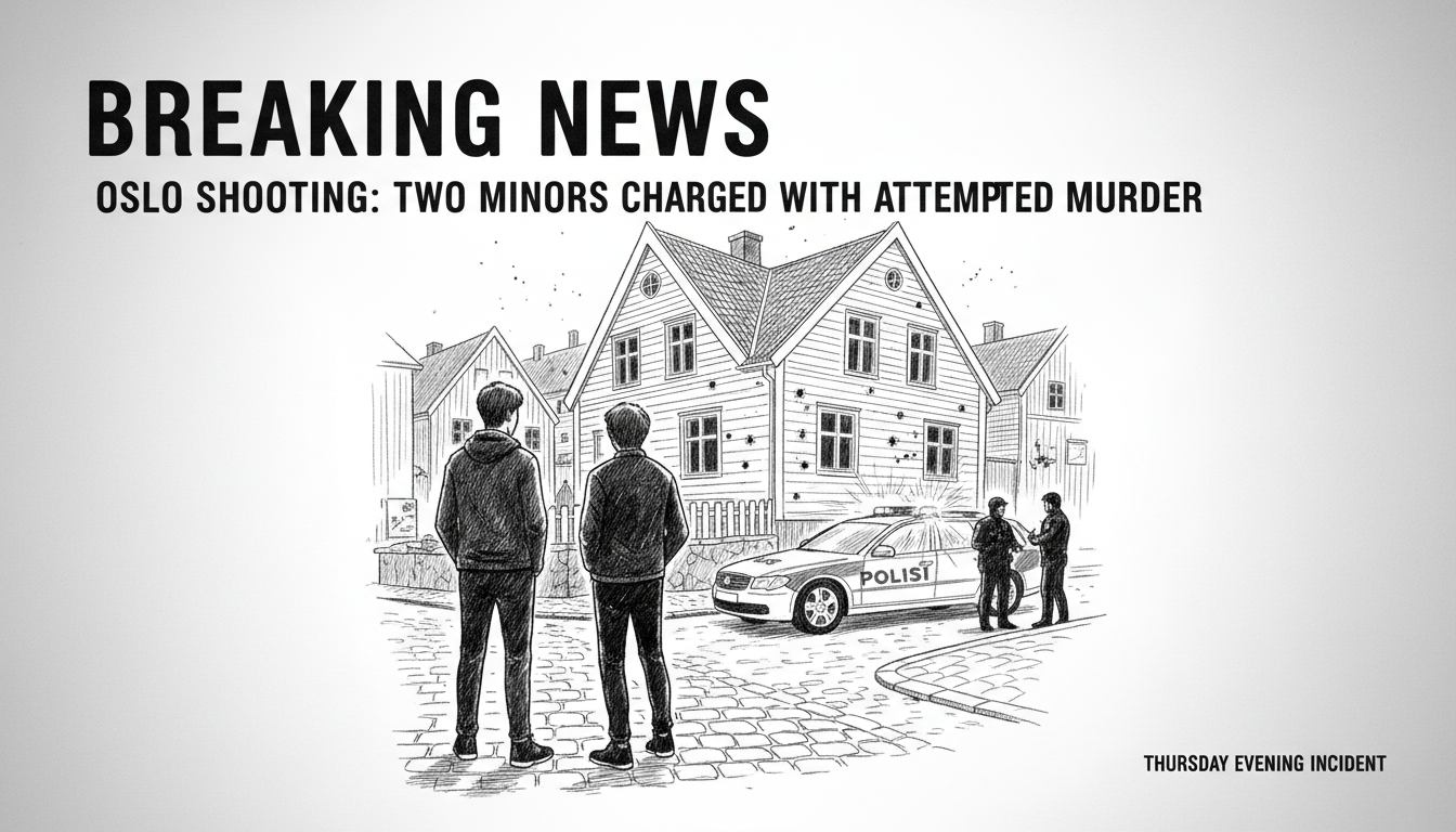 Two minors charged with attempted murder after Oslo shooting