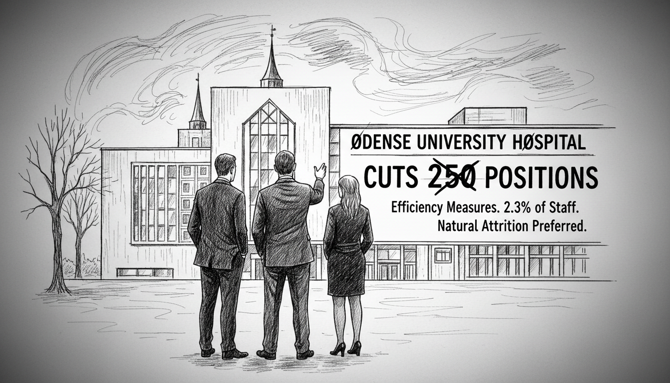 Odense University Hospital to Cut 250 Positions in Third Quarter