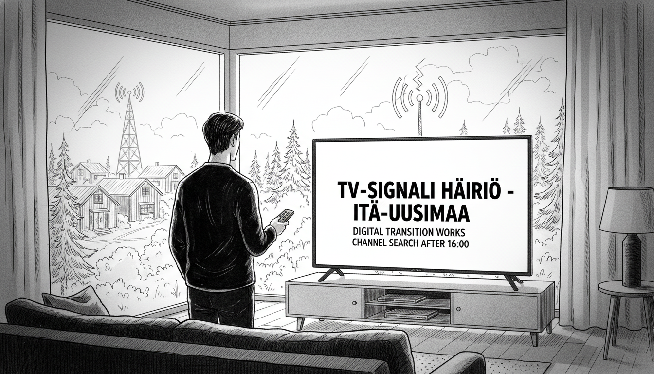 Finnish TV Signal Disruption Hits Eastern Uusimaa During Digital Transition Works