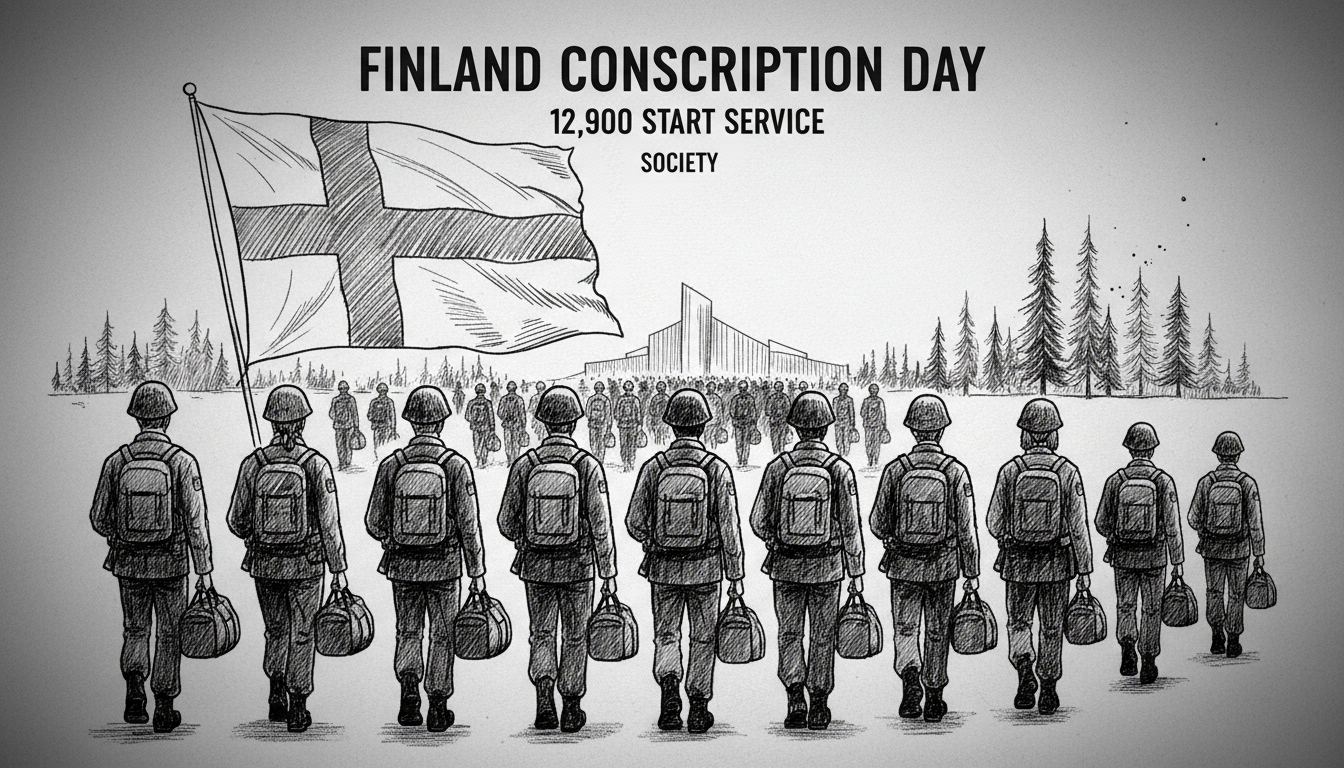 Finland Conscription Day: 12,900 Start Service