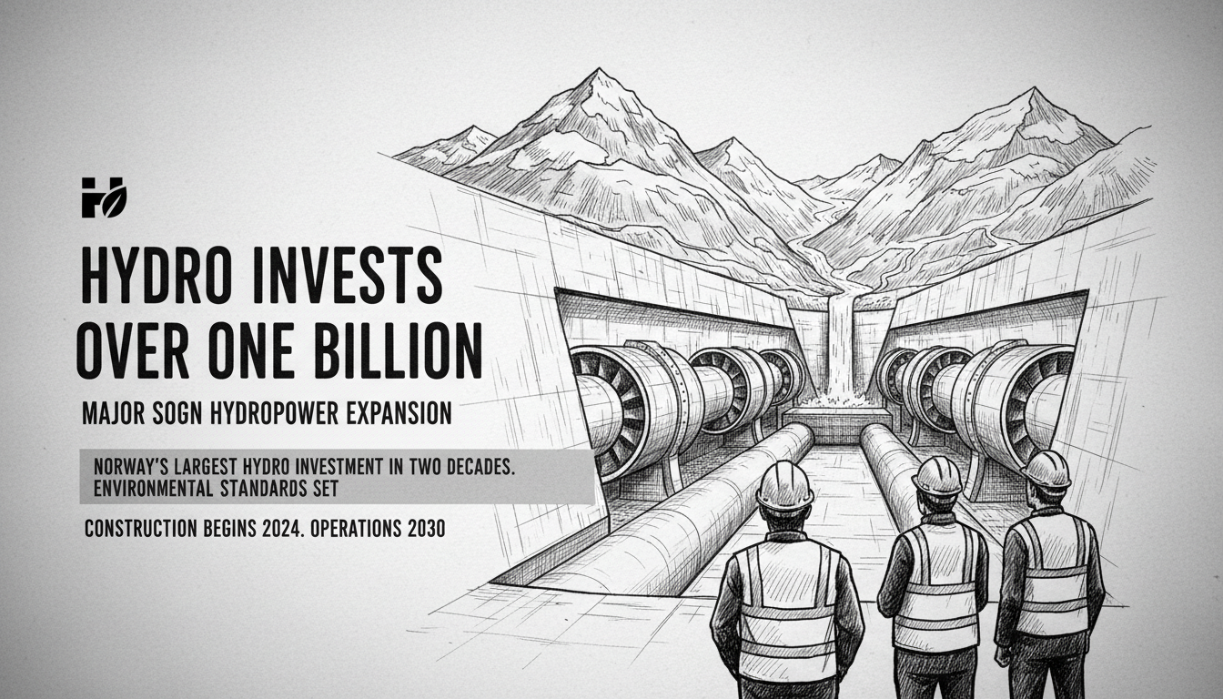 Hydro Invests Over One Billion in Major Sogn Hydropower Expansion