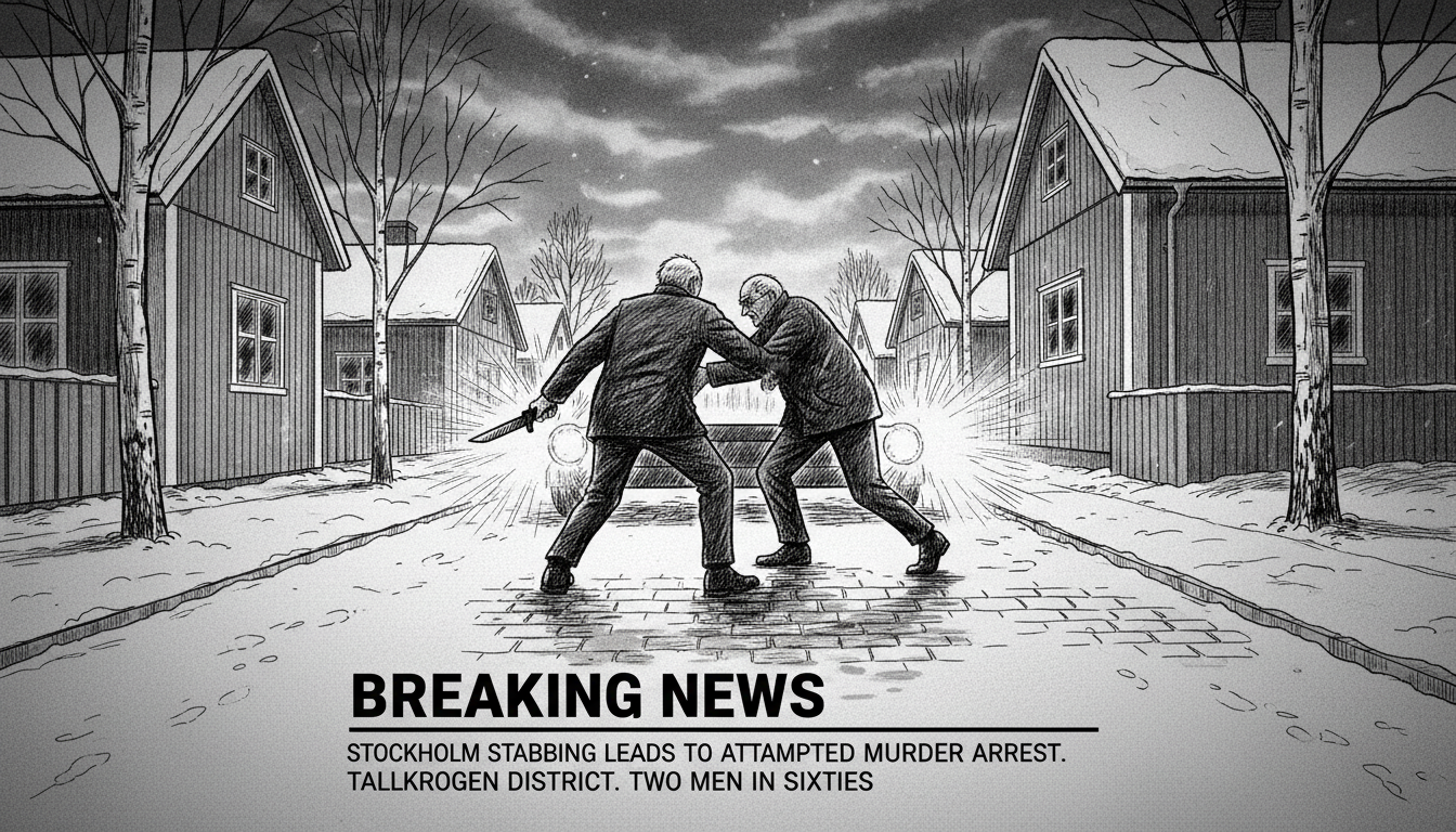 Stockholm stabbing leads to attempted murder arrest