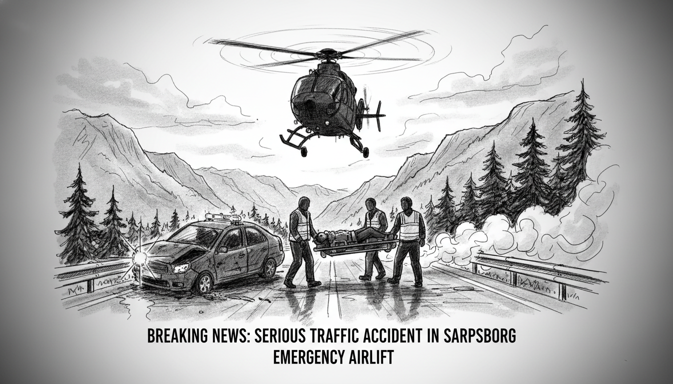 Serious Traffic Accident in Sarpsborg Prompts Emergency Response