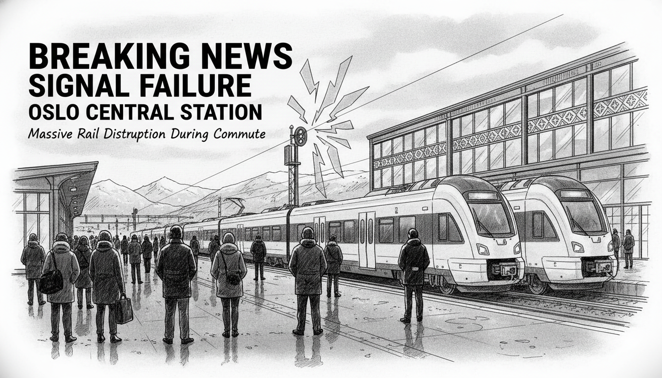 Signal Failure at Oslo Central Station Disrupts Rail Service