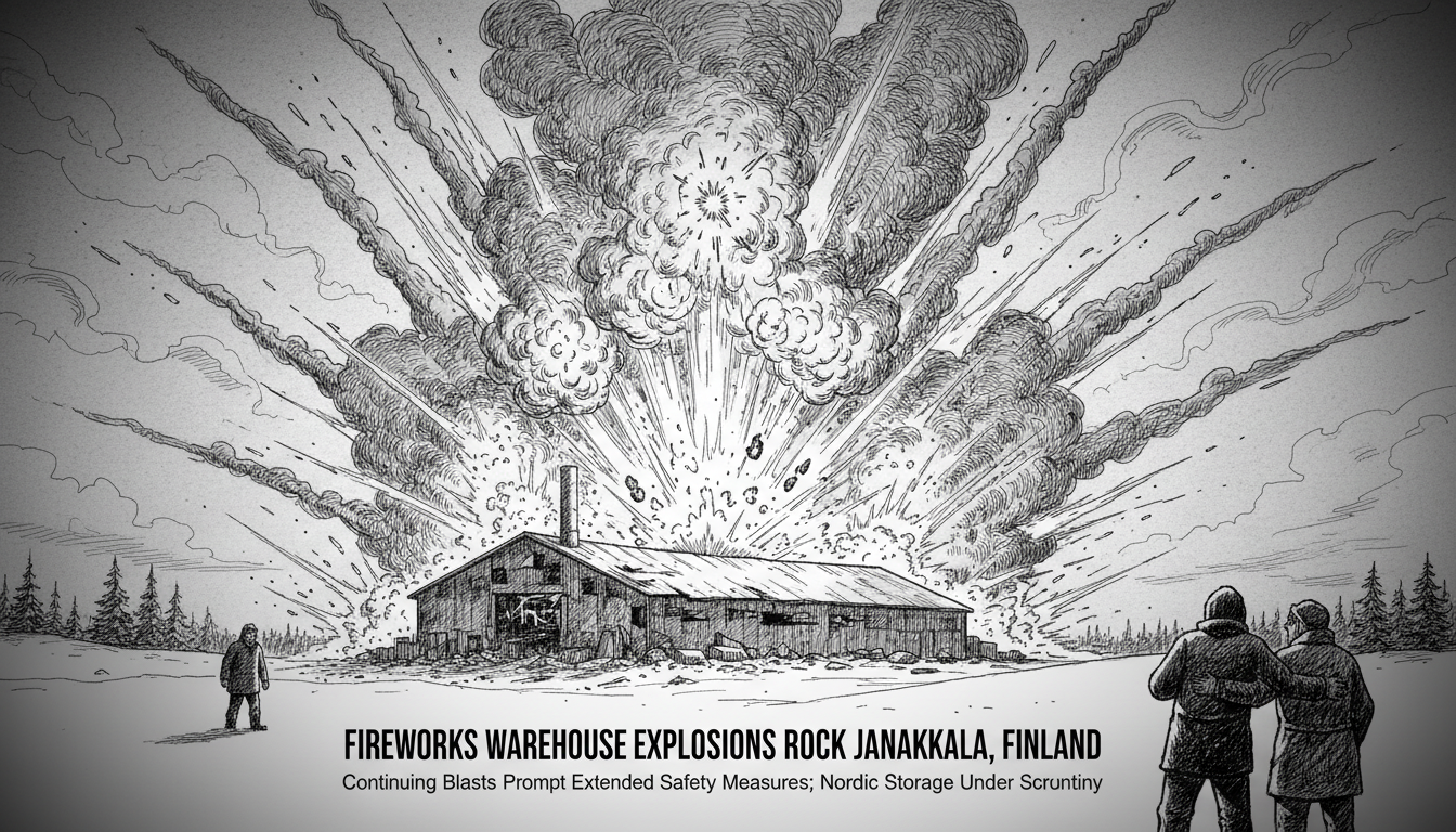 Fireworks Warehouse Explosions Continue in Finnish Municipality