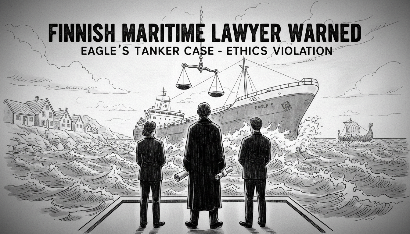 Finnish Maritime Lawyer Receives Warning Over Media Comments