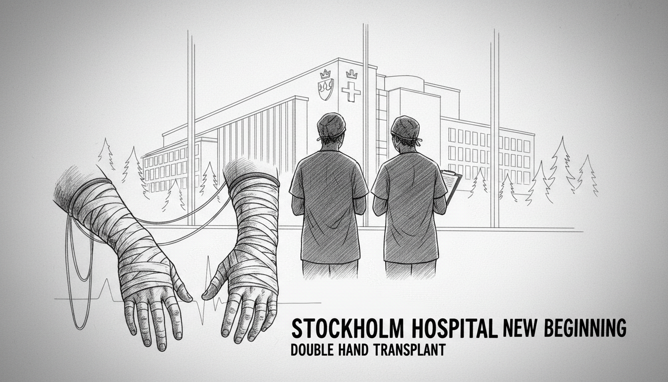 Patient Receives Double Hand Transplant at Stockholm Hospital