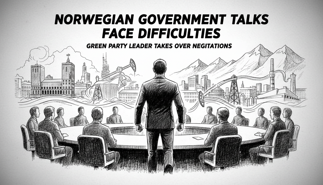 Norwegian Government Talks Face Difficulties as Green Party Leader Takes Over Negotiations